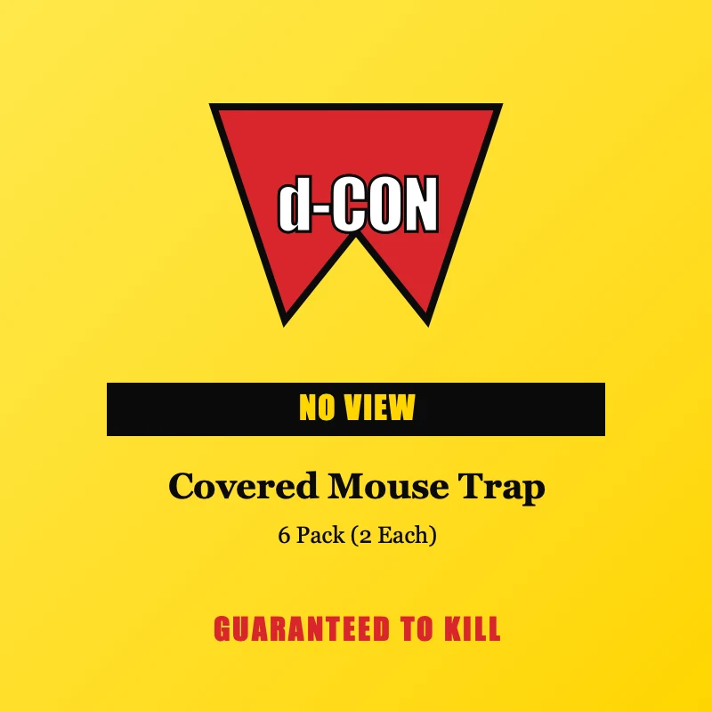 D-Con No View No Touch Covered Mouse Trap, 6-pack with 2 traps each, discreet covered mouse trap